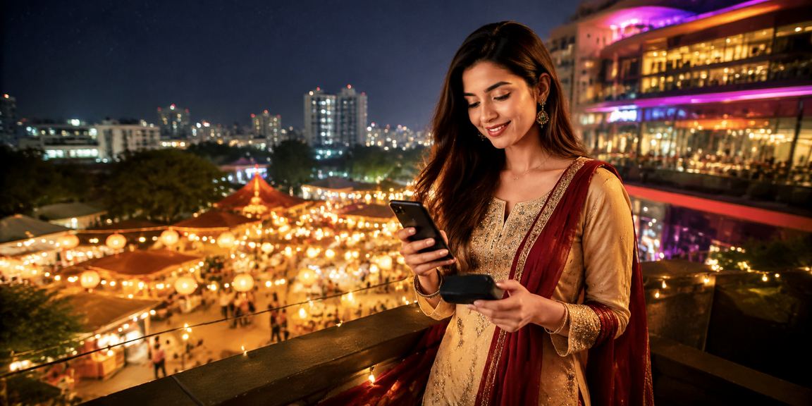 A player making a mobile deposit at a night market in Gazipur
